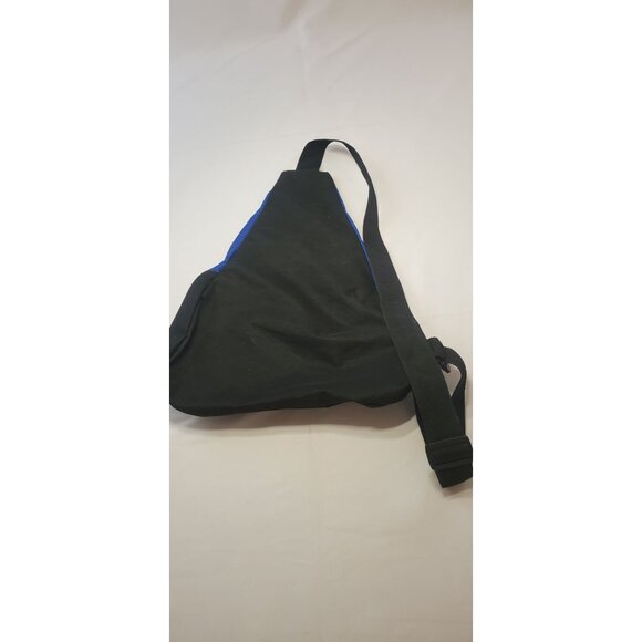 Port Authority Honeycomb Sling Crossbody Bag Blue Embroidered - Picture 3 of 9